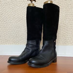 Jimmy Choo Suede and Leather Tall Boot, 37
